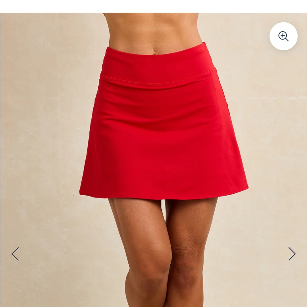 Kiragrace Coral Red Orange Performance Perfect Skort M (8/10) with inner pocket